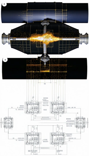 The Image Is A Black And White Drawing Of A Rocket Engine