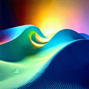 Abstract Concept Art: Wave propagation captured in abstract form
