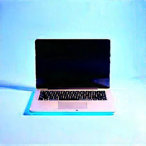 Laptop With Digital Artwork With Laptop Computer