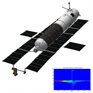 A Spacecraft Is Shown In A White