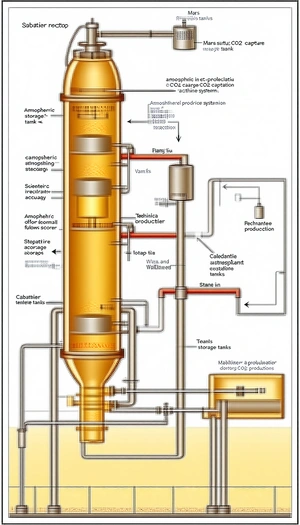 A Large, Detailed Drawing Of A Chemical Plant Is Displayed