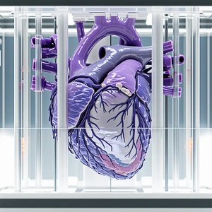 A Purple Heart Is Displayed In A Glass Case, Showcasing Its Intricate Details
