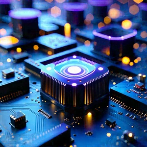 Close-up of sensor array