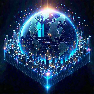 Big Data Visualization With Blue White