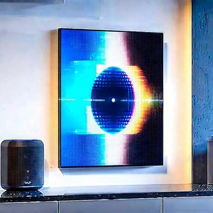 Smart Home Device With Digital Artwork With Large, Colorful,