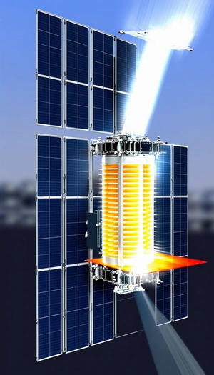 A Large, Futuristic-looking Structure With A Solar Panel On Top