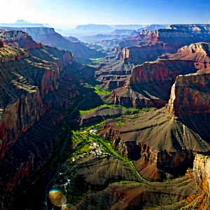 Nature Digital Art: Aerial View Of Canyon System With Showcases Breathtaking