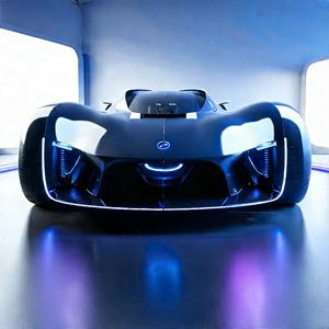 Innovative Electric Vehicle (design:1.25) With Sleek, Futuristic-looking