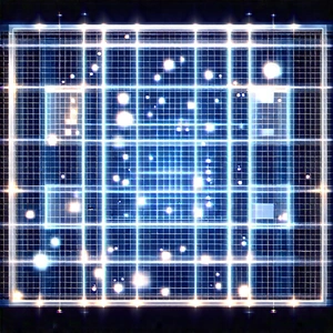 Abstract Food Photography: Grid system with glowing elements