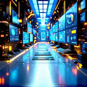 Educational Technology In Manufacturing Facility With Image, There