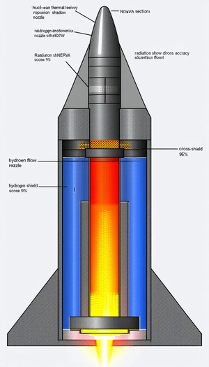 A Rocket Engine Is Shown In A Diagram, With The Main Components Labeled