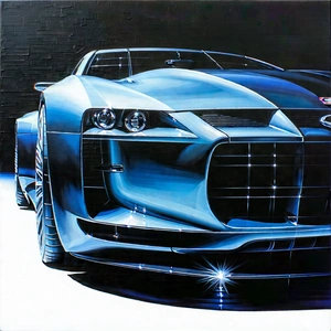 Automotive Technology In Manufacturing Facility With Blue Sports
