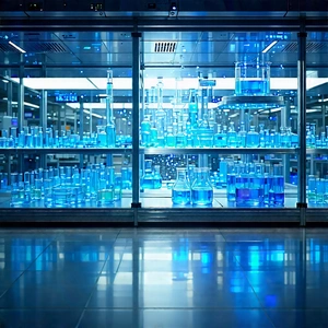 Healthcare Technology In Manufacturing Facility With Large Display