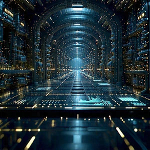 Financial Technology In Manufacturing Facility With Image, There