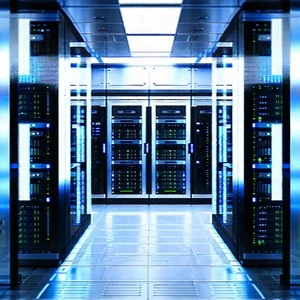 Futuristic Server Room With Image, There