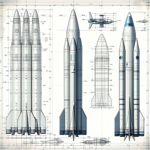 A Drawing Of A Rocket Ship Is Displayed On A Piece Of Paper