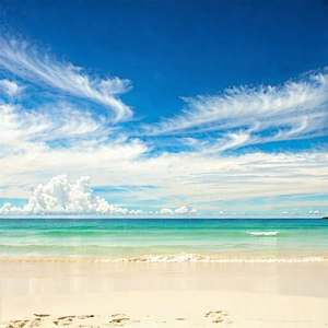 Nature Commercial Photography: Clear sky over tropical beach