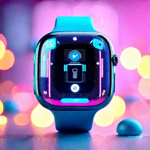 Innovative Wearable (device:1.16) Design With Blue Watch
