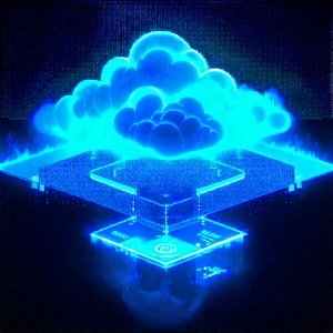 Cloud Computing Visualization With Blue Cloud
