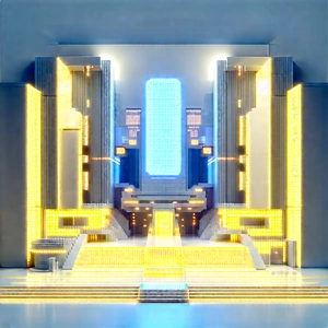 Futuristic innovation hub