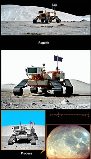 The Image Is A Collage Of Four Pictures, Each Showing A Different Space Vehicle