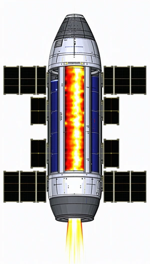 A Space Shuttle Is Shown In A Computer-generated Image