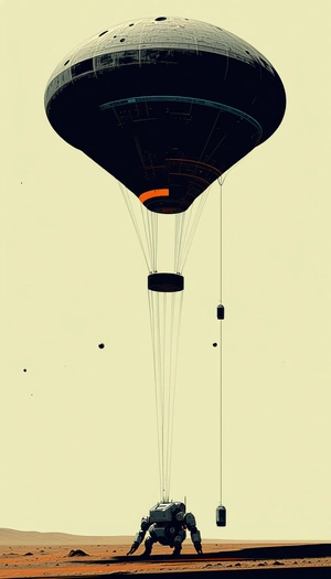 The Image Is A Black And White Drawing Of A Hot Air Balloon