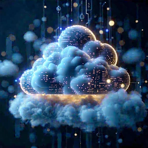 Tech Commercial Photography: Cloud computing visualization