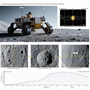 The Image Is A Series Of Graphs And Diagrams Showing The Progress Of A Rover On The Moon