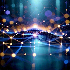 Blockchain Network Visualization With Image, There