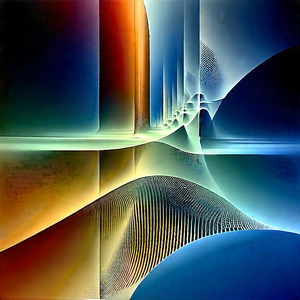 Digital Transformation Visualization With Colorful Abstract