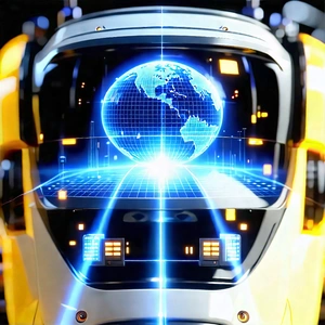 Robot With Laser Scanning With Computer Screen
