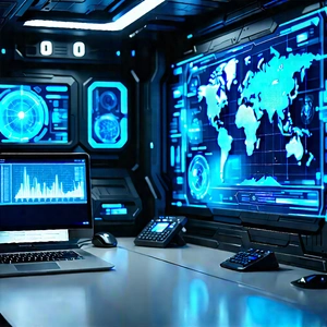 Healthcare Technology In Tech Office With Image, There