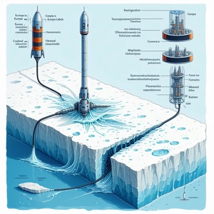 A Cartoon Illustration Shows A Rocket Being Launched From A Space Station