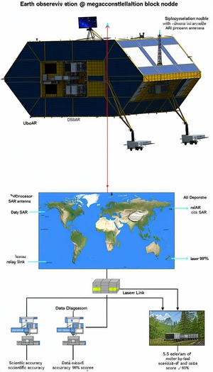 diagram showing relationship between satellite