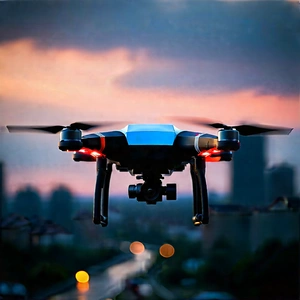 Drone With (digital:1.42) Artwork With Black Orange