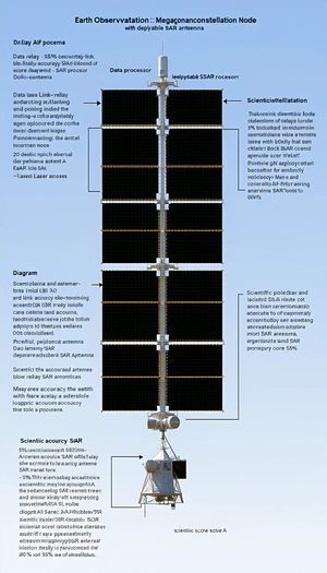 The Image Is A Diagram That Shows The Different Parts Of A Satellite