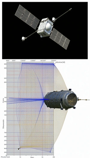 A Space Shuttle Is Shown In Two Different Ways