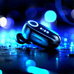Wireless Earbuds With (digital:1.38) Artwork With Pair Blue