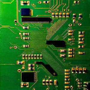 Circuit board with laser scanning