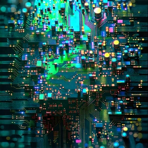 Circuit board with holographic projection