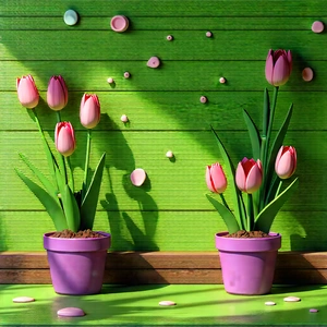 Lifestyle Concept Art: Spring Gardening During Holiday Season With Green Wall