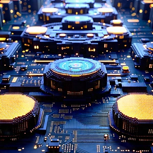Close-up Of Sensor Array With Image, There