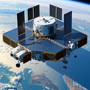 A Space Shuttle Is Shown In A Close-up View, With Its Large Dome-shaped Structure Visible