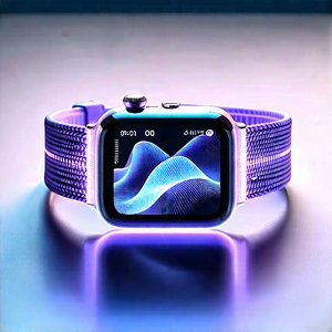 Smart Watch With Holographic Display With Purple Watch