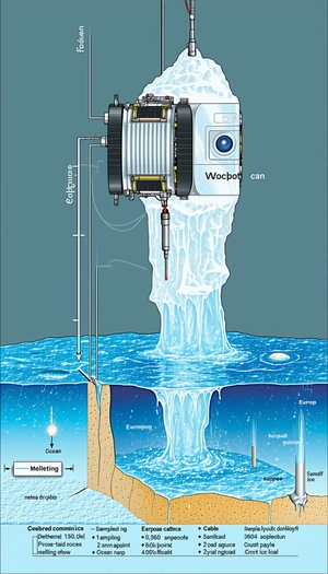 A Futuristic Scene Of A Large Machine Or Device That Is Spewing Water Into The Ocean