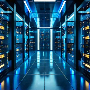 (futuristic:1.18) server room