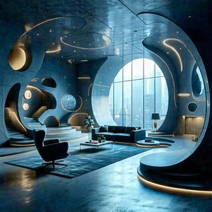 Tech Architectural Photography: Futuristic Tech Startup Office With Image, There