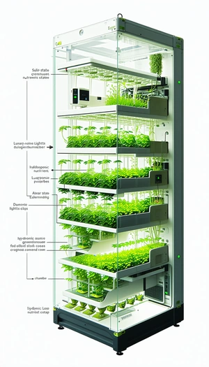 large, multi-tiered plant growing system