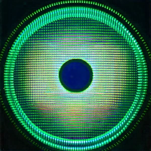 Abstract Food Photography: Concentric circles with glowing elements